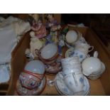 COLLECTION OF CHINA TEA SETS AND FIGURES EST [£5-£10]