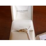 VINTAGE 18CT GOLD OPAL AND DIAMOND RING 2.7GRMS SIZE"Q" EST[£60-£80]