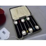 COFFEE BEAN SPOON SET BIRMINGHAM1913 EST [£25-£50]