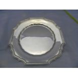 SILVER SALVER 10" (RUBBED MARK) CIRCA 1912 16OZ EST [£200-£300]