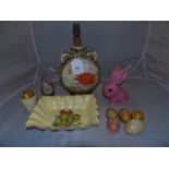 MIXED LOT JAPANESE MOONFLASK SLYVAC RABBIT & OTHER ITEMS EST [£15- £25]