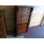 19TH CENTURY WELLINGOTN CHEST WITH SECRETAIRE DRAWER AF EST [£120-£180]