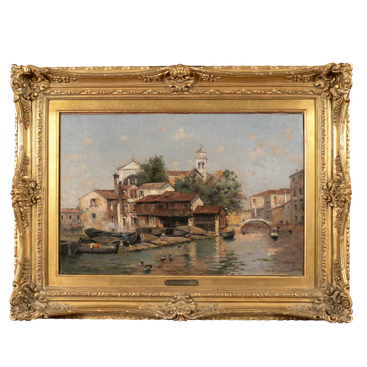 Antonio Reyna Manescau Coin 1859 - Roma 1937 40x60 cm.