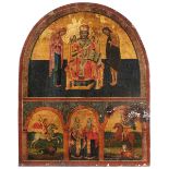 Icon depicting "La Deesis" Greece, 19th century 46x37 cm.