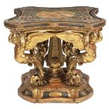 Important gilt wood centre table