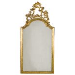 Gilt wood mirror 20th century 115x51 cm.