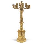 Large 13 light bronze candelabra France, 19th century h. 98 cm.