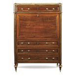 Walnut secretaire France, 19th century 140x90x37 cm.