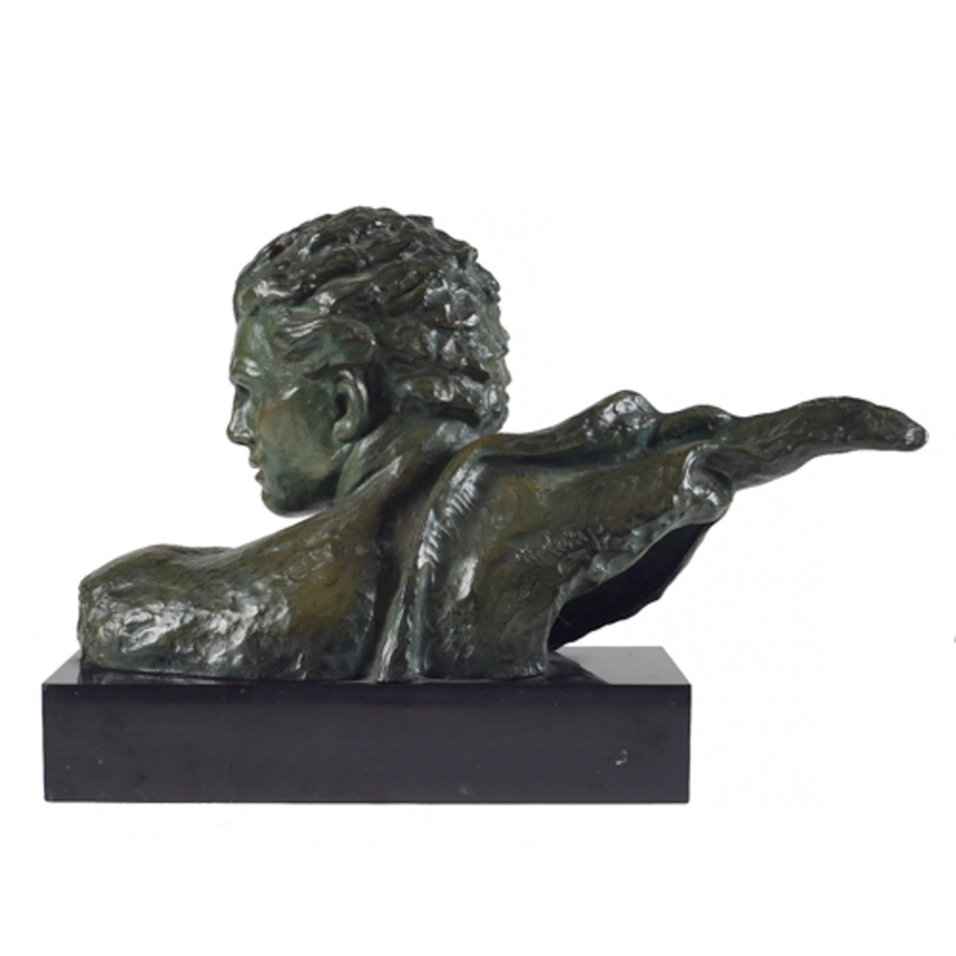 Alexander Kelety Ungheria, 1874 - 1940 bronze 29x54x22 cm. - Bild 3 aus 4