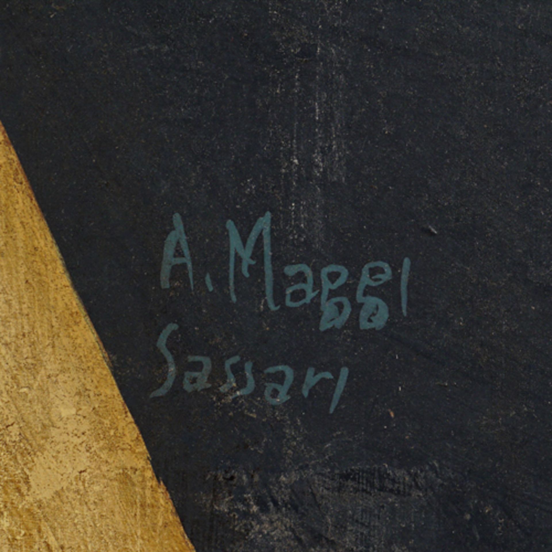 Angelo Maggi Sassari 1958 85x75 cm. - Bild 2 aus 3