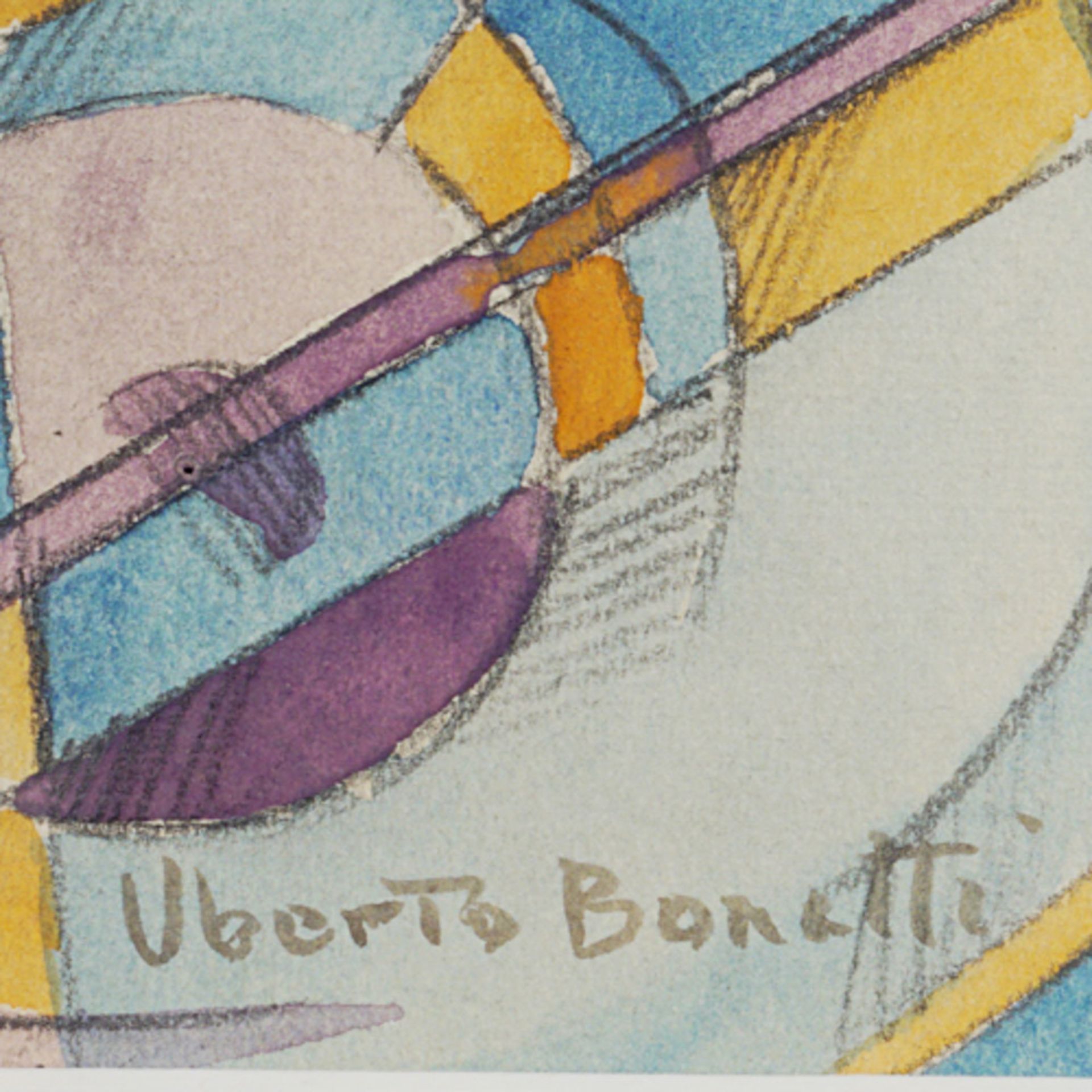 Uberto Bonetti Viareggio 1909 - 1993 24x31 cm. - Bild 2 aus 2