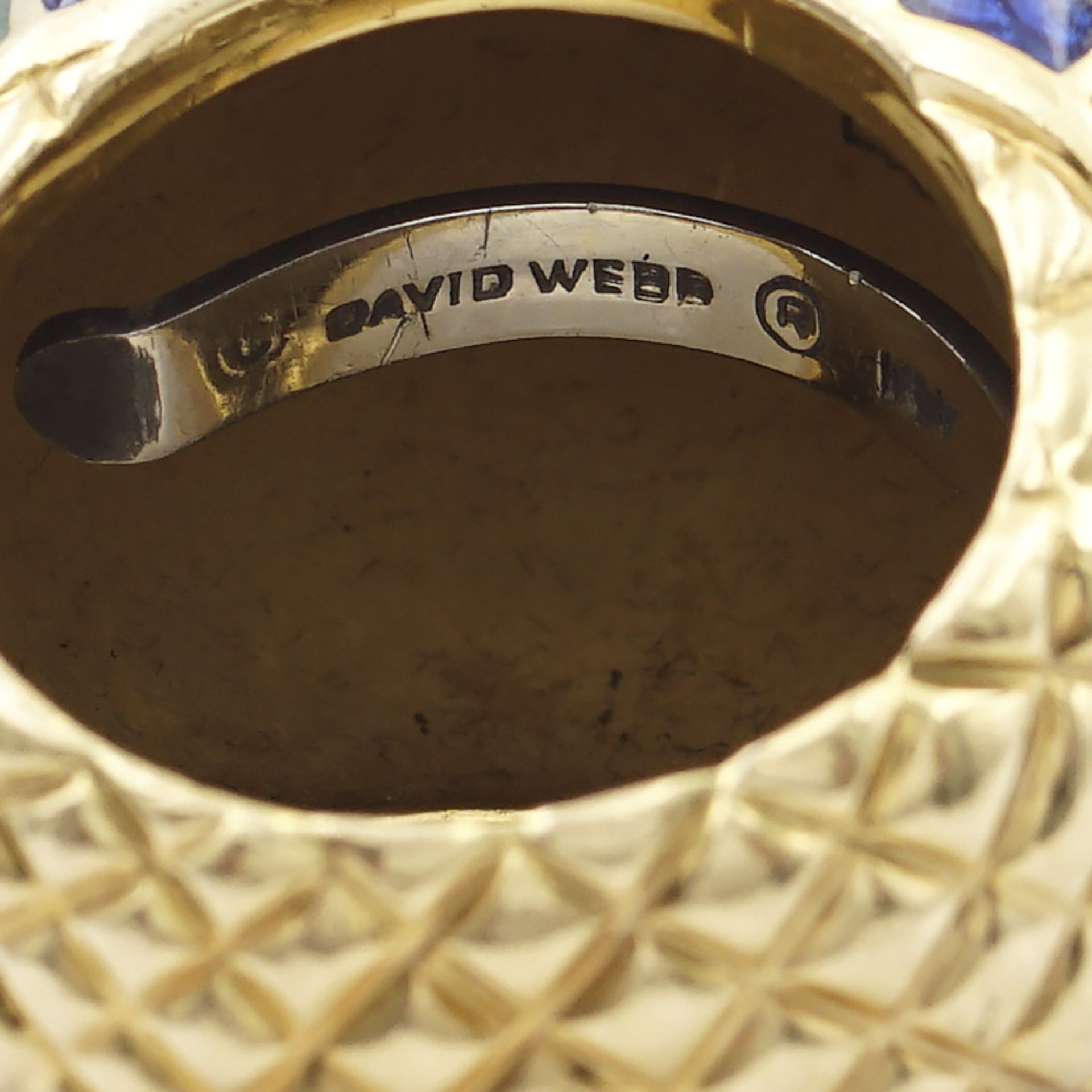 David Webb, 18kt gold bombe' ring weight 25,4 gr. - Image 2 of 2