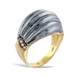 Cartier, 18kt gold bombe' ring weight 9 gr.