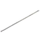 18kt white gold and diamond tennis bracelet weight 15,5 gr.