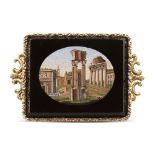 Micromosaic brooch Rome, 19th century weight 21,1 gr.
