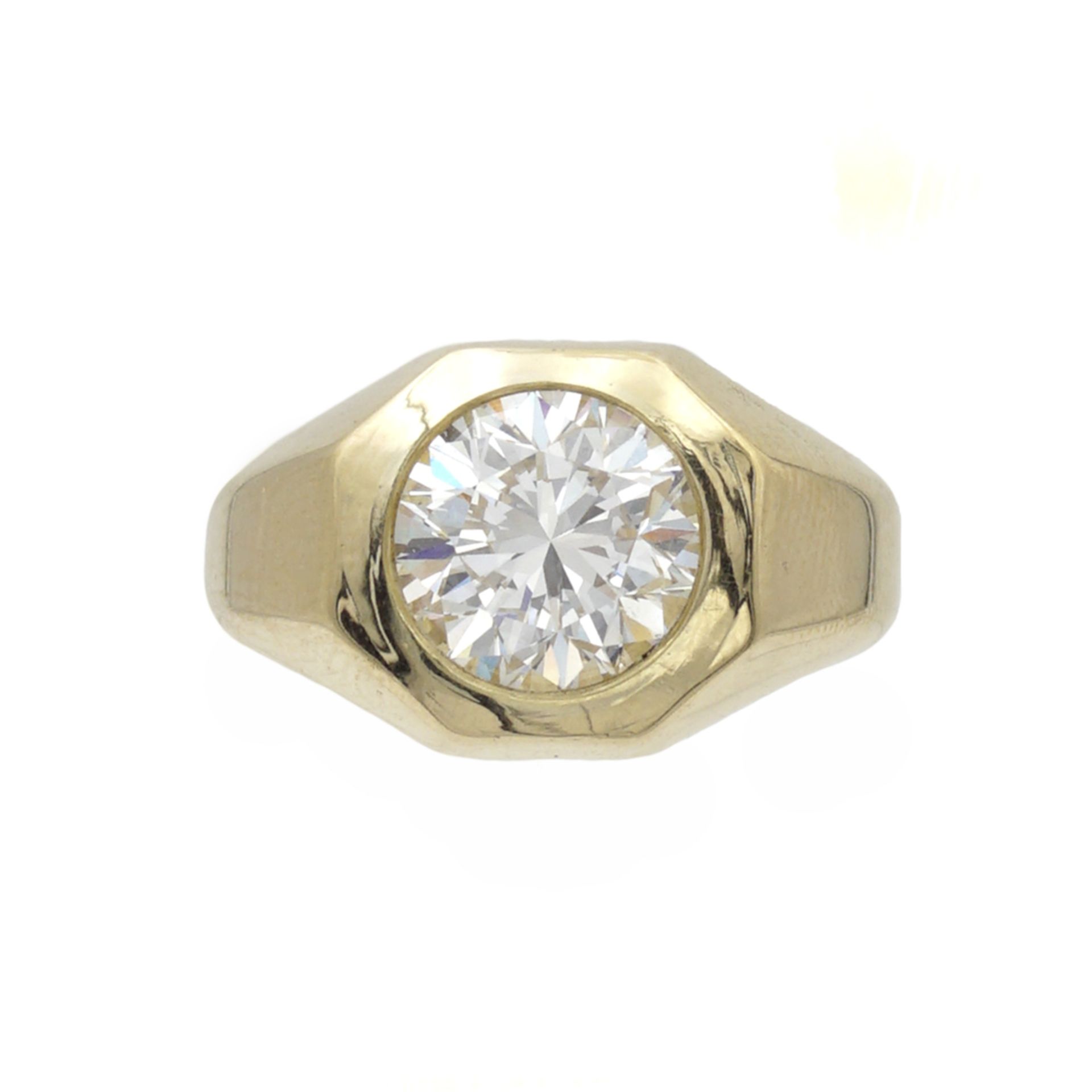 Bulgari, 18kt gold ring with a 2,60 ct diamond weight 12,5 gr. - Image 2 of 3