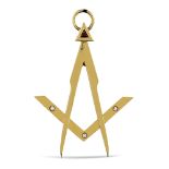 18kt gold masonic pendant weight 17 gr.