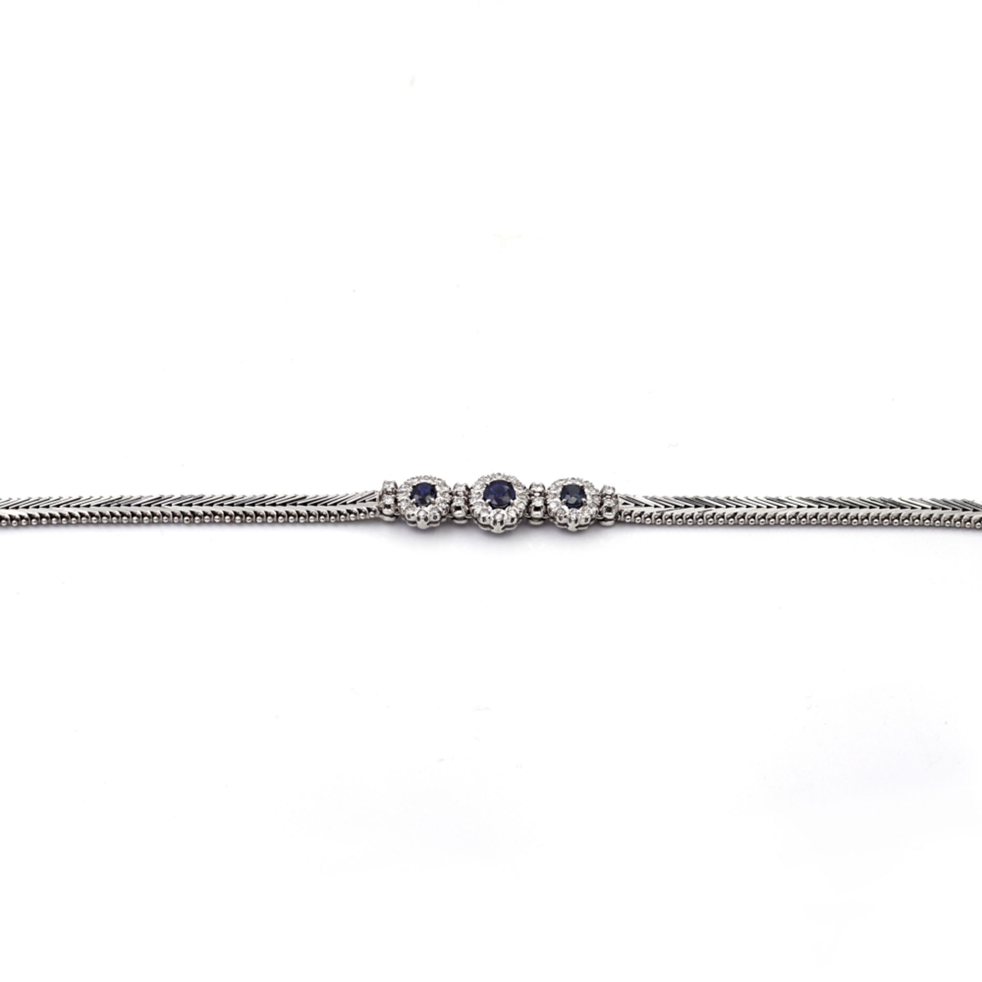 18kt white gold bracelet weight 20,9 gr. - Bild 2 aus 2