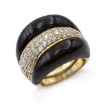 David Webb, 18kt gold ring weight 25 gr.