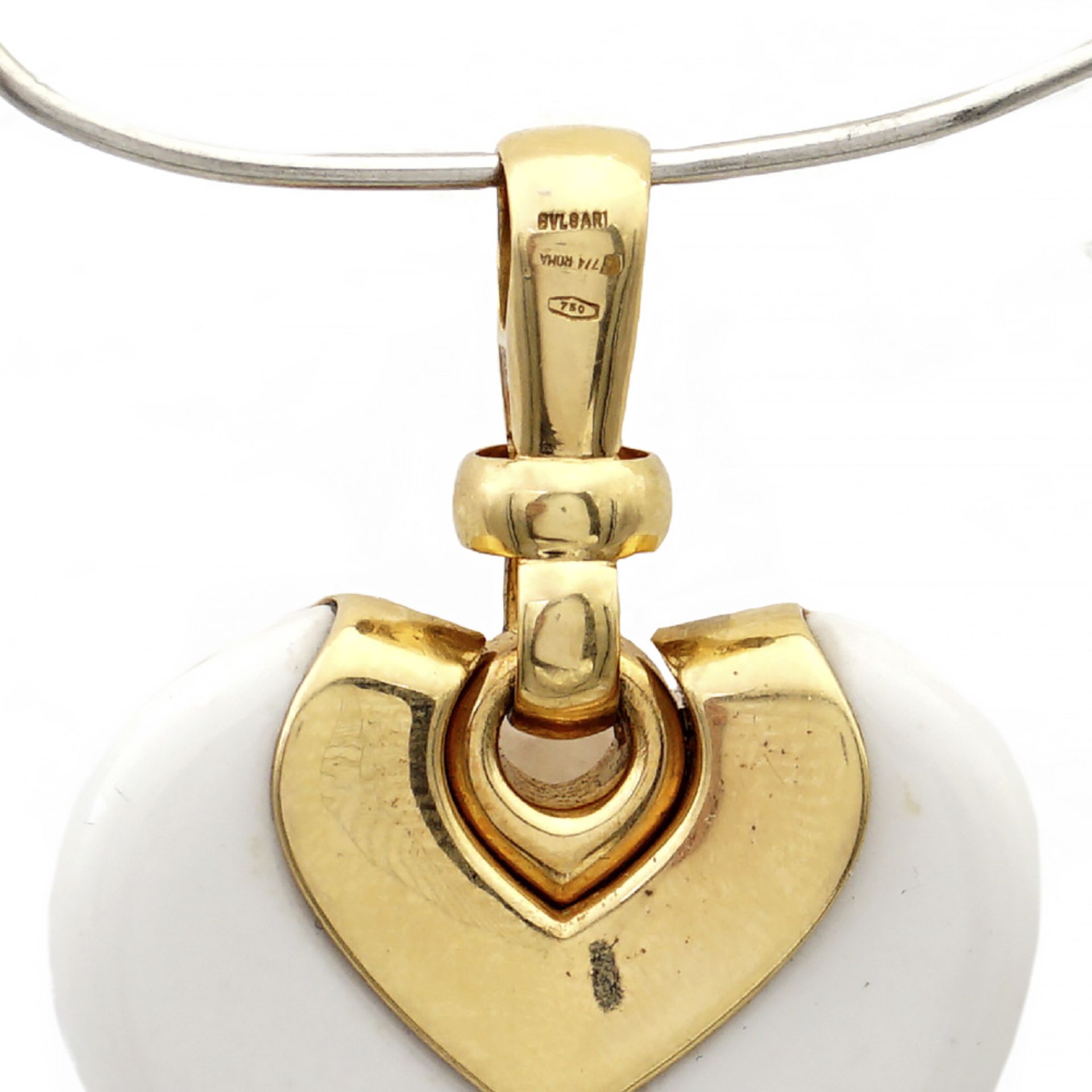 Bulgari "Chandra" collection heart pendant weight 18,2 gr - Bild 2 aus 2