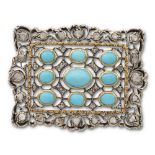 Buccellati, yellow gold and silver brooch early 20th century weight 7,4gr