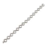 18kt white gold and diamond bracelet weight 25,4 gr.