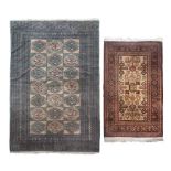 Two persian carpets 20th century 182x125 - 135x85 cm.