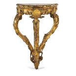 Carved and giltwood console 19th century 61x37,5x25 cm.
