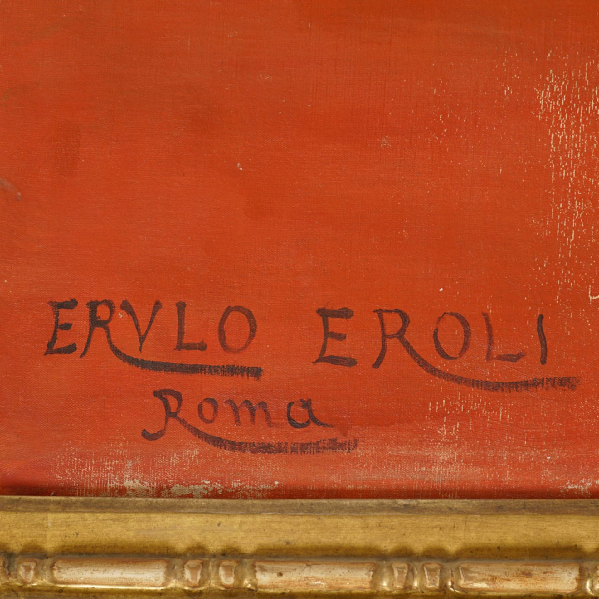 Erulo Eroli Roma 1854 - 1916 248x155 cm. - Bild 3 aus 3