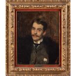 Antonio Mancini Roma 1852 - 1930 62x50 cm.