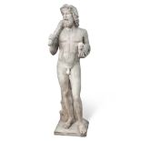 White marble sculpture Italy, 19th-20th century 176x60x54 cm.