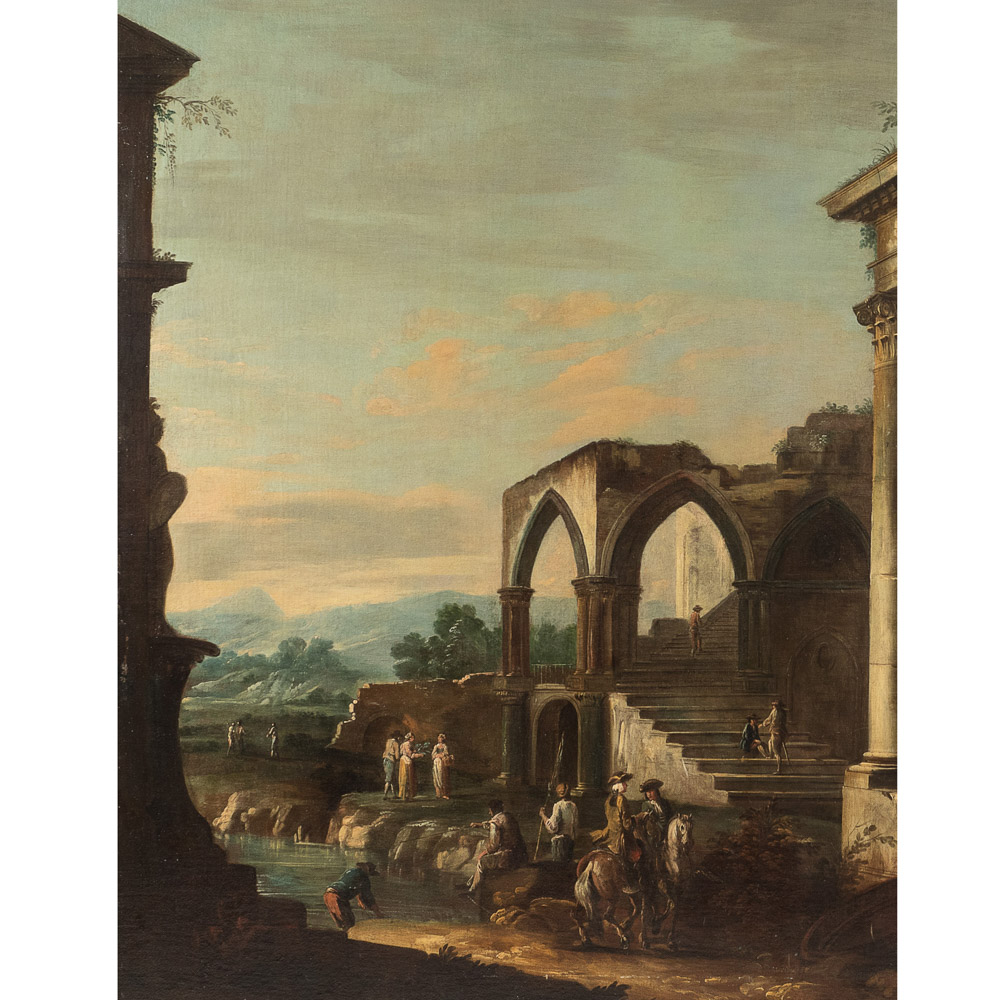 Antonio Visentini Venezia 1688-1782 118x153 cm. - Image 3 of 3