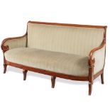 Mahogany sofa France, 19th century 91x168x68 cm.