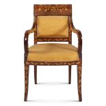 Mahogany armchair Holland, 19th century 90x58x48 cm.