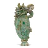 Jade perfume holder China, 20th century h. 14,5 cm.