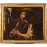 Caravaggesco painter 17th century 80x95 cm.