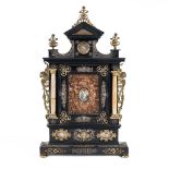 Ebonized wood and bronze friezes reliquary Southern Italy, 18th-19th century 43x25x6 cm.