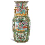 Canton porcelain vase China, 19th - 20th century h. 46 cm.