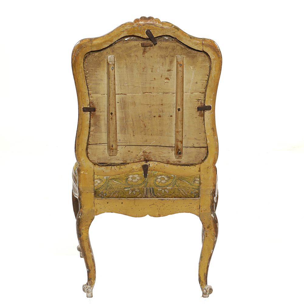 Four giltwood chairs Italy, 18th century 100x46x55 cm - Image 2 of 2