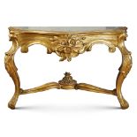 Giltwood console 19th century 87x138x48 cm.