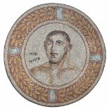 Circular mosaic panel Italy, 20th century d. 90 cm.