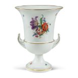 White porcelain Medicean vase Germany, 20th century h. 35,5 cm.