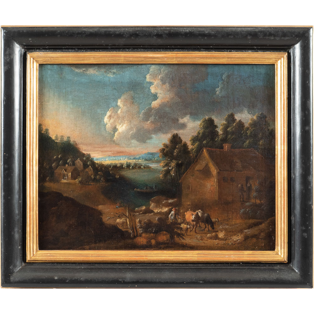 Flemish painter 17th-18th century 29x36 cm.