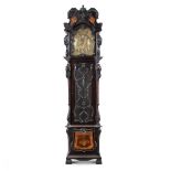 Grandfather clock with mercury pendulum England, 19th-20th century 270x65x43 cm.