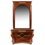Impero style console with mirror France, 19th-20th century 270x140x50 cm
