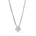 Diamond pendant circa 1 ct weight 6,4 gr.