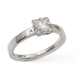 Bulgari, solitaire diamond ring weight 4 gr.