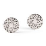 Bulgari, silver earrings weight 13,9 gr.