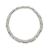 18kt white gold and diamond collier weight 97 gr.