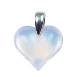 Lalique, "Amoureuse beaucoup" collection heart pendant weight 2,7 gr.